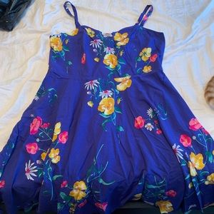 Fit and flare floral cami dress